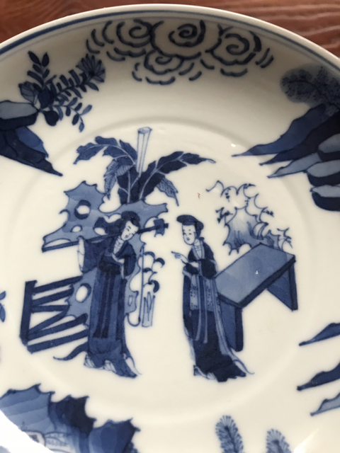 古玩陶瓷青花盤拍賣，當前價格9800元