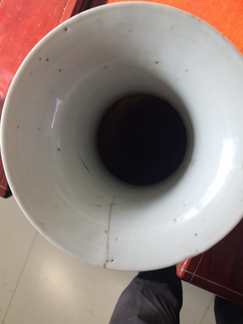 古玩陶瓷五彩觀音瓶拍賣，當前價格8800元