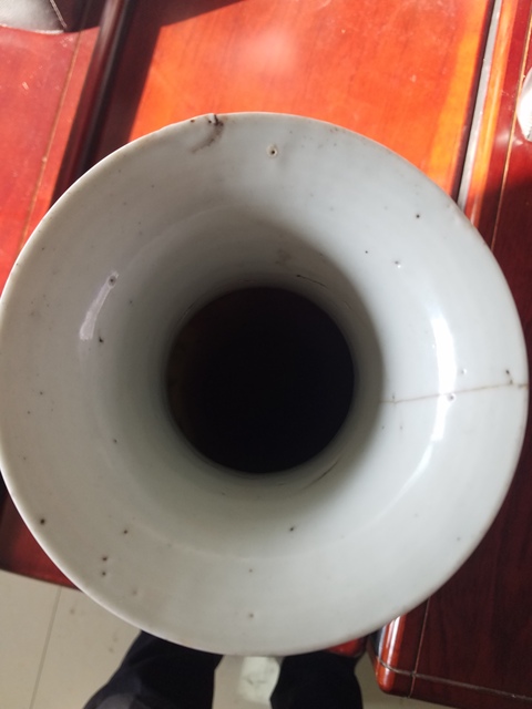 古玩陶瓷五彩觀音瓶拍賣，當前價格8800元