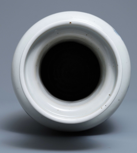 古玩陶瓷康熙青花山水人物紋棒槌瓶拍賣，當前價格13800元