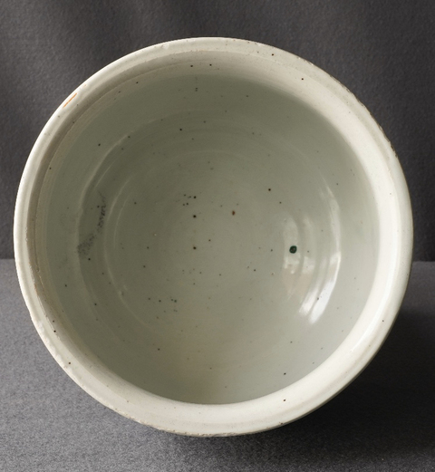 古玩陶瓷清順治 ?青花五彩羅漢圖香爐拍賣，當前價格11000元