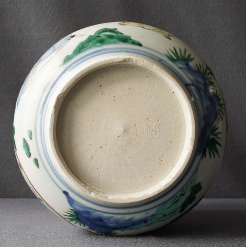 古玩陶瓷清順治 ?青花五彩羅漢圖香爐拍賣，當前價格11000元