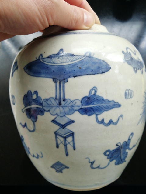 古玩陶瓷青花罐拍賣，當前價格12500元