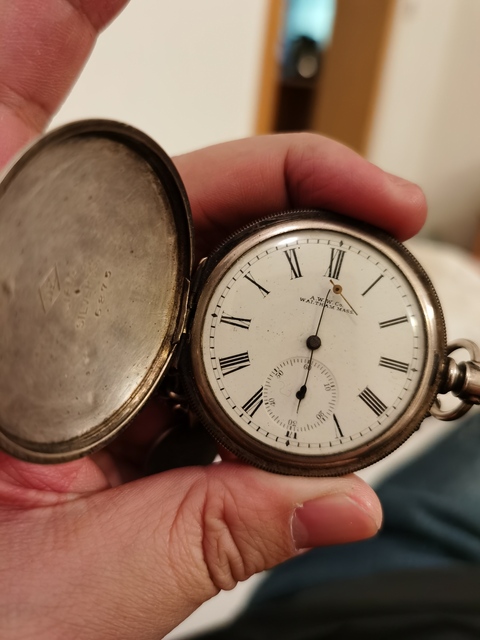 古玩雜項銀質懷表拍賣，當前價格7500元