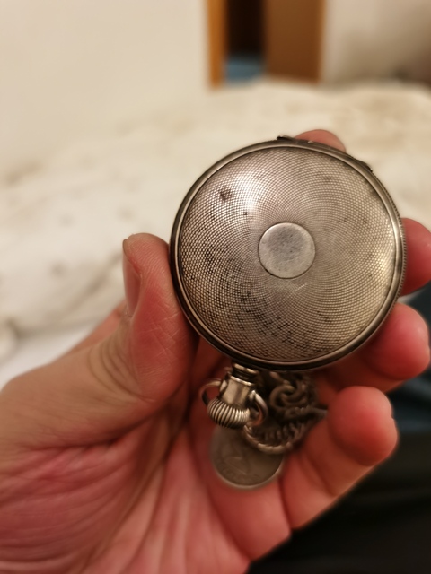 古玩雜項銀質懷表拍賣，當前價格7500元