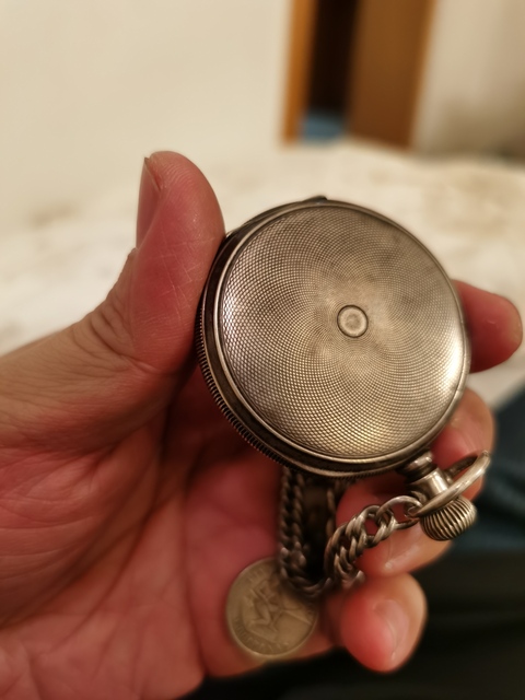 古玩雜項銀質懷表拍賣，當前價格7500元