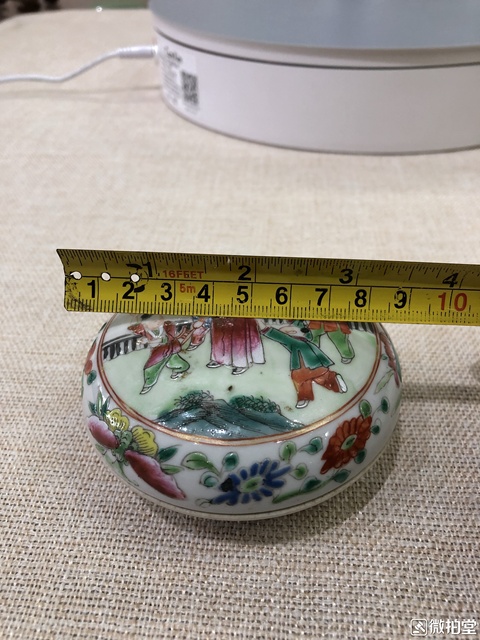 古玩陶瓷五彩盤拍賣，當前價格5800元