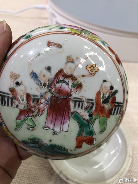 古玩陶瓷五彩盤拍賣，當前價格5800元