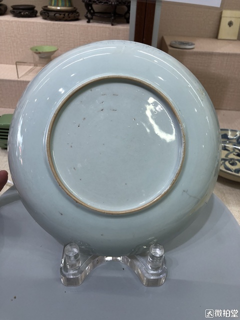 古玩陶瓷五彩盤拍賣，當前價格5800元