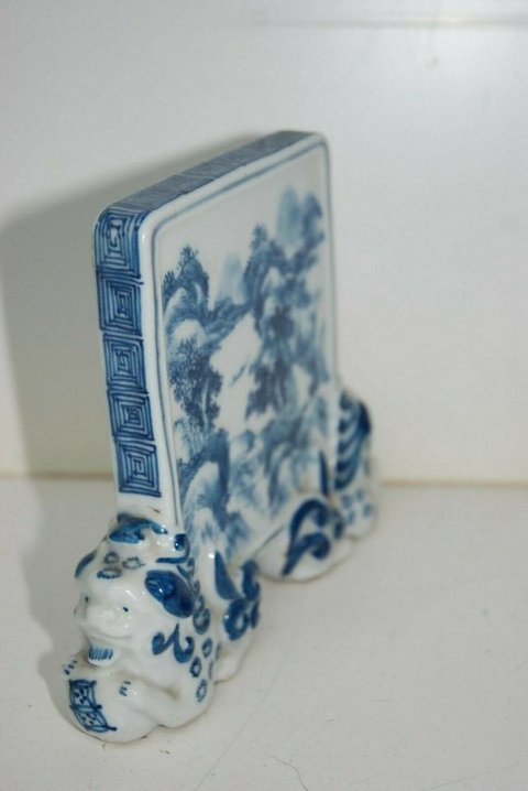 古玩陶瓷青花硯屏拍賣，當(dāng)前價格9600元