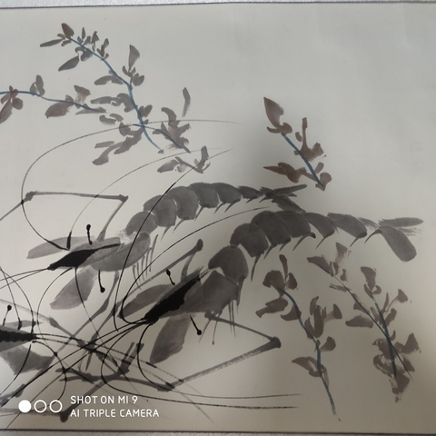 古玩字畫中美協會員楊和平老師《海清龍躍》卷軸拍賣，當前價格900元