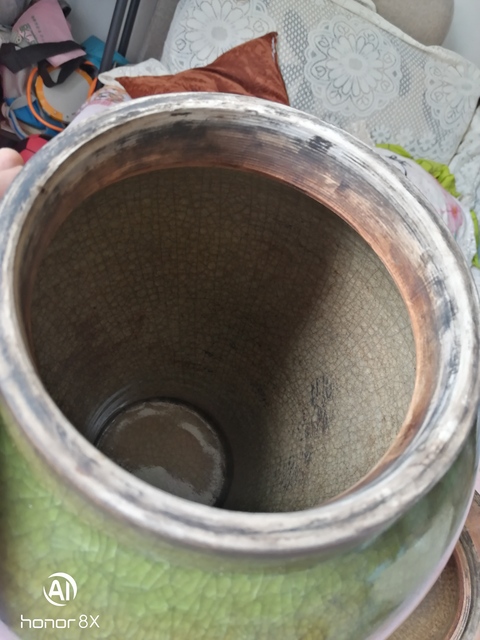 古玩陶瓷綠釉將軍罐拍賣，當(dāng)前價(jià)格5980元