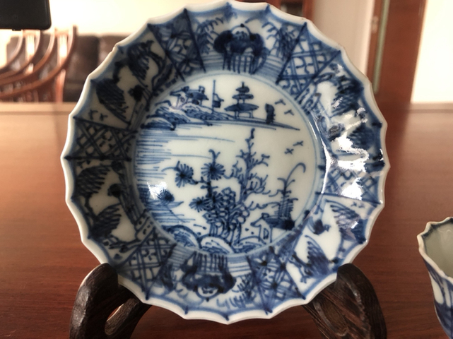 古玩陶瓷青花杯碟拍賣，當(dāng)前價(jià)格8680元