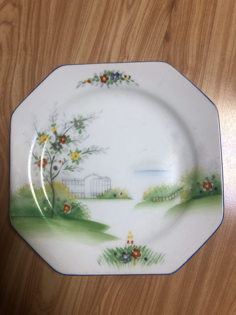 古玩陶瓷山水紋盤拍賣，當(dāng)前價格3000元