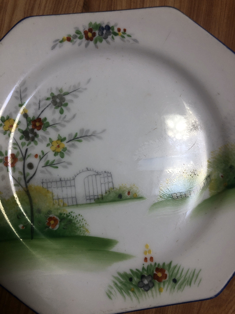 古玩陶瓷山水紋盤拍賣，當(dāng)前價格3000元