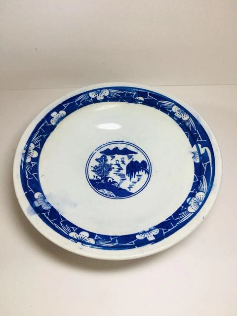 古玩陶瓷創(chuàng)匯時期三星福祿壽紋高足盤拍賣,當(dāng)前價格69元