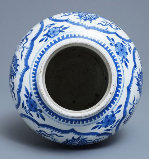 古玩陶瓷青花海水龍紋將軍罐拍賣，當前價格9800元