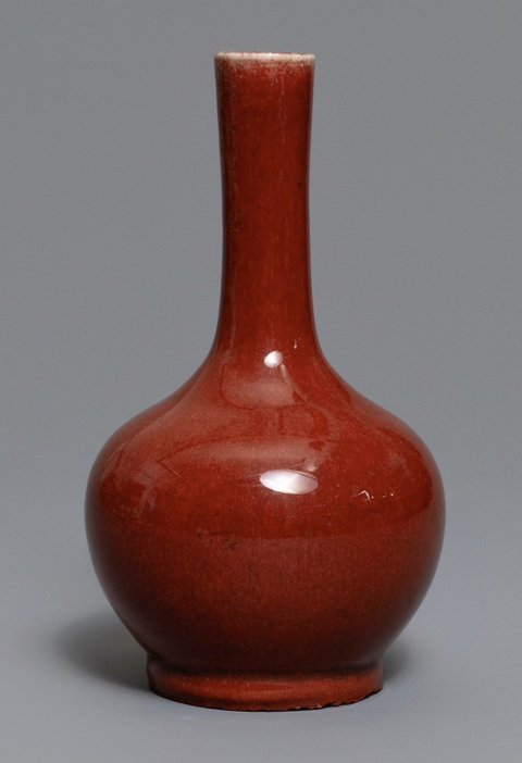 古玩陶瓷紅釉瓶拍賣，當(dāng)前價格8980元