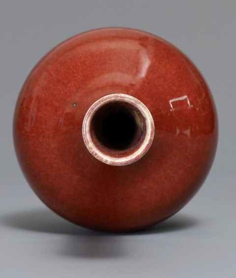 古玩陶瓷紅釉瓶拍賣，當(dāng)前價格8980元