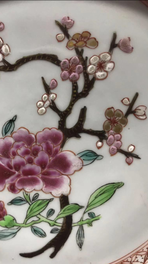 古玩陶瓷粉彩盤拍賣，當前價格6000元