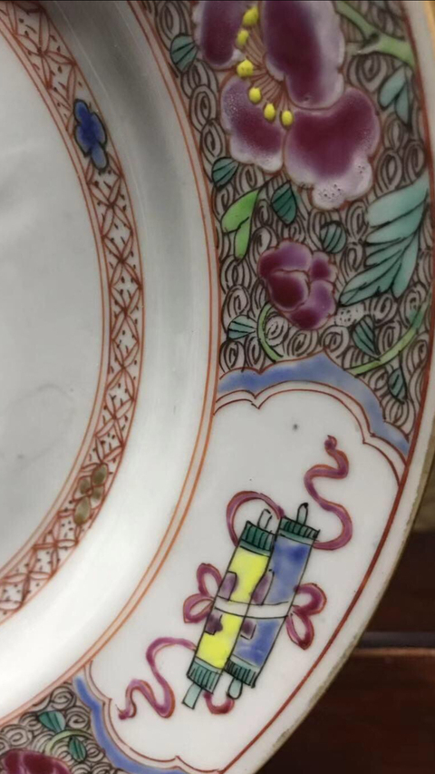 古玩陶瓷粉彩盤拍賣，當前價格6000元