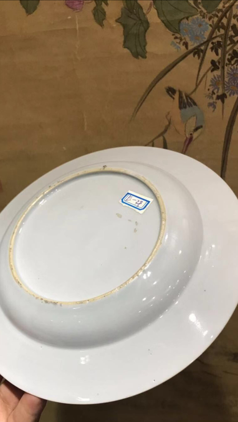 古玩陶瓷粉彩盤拍賣，當前價格6000元