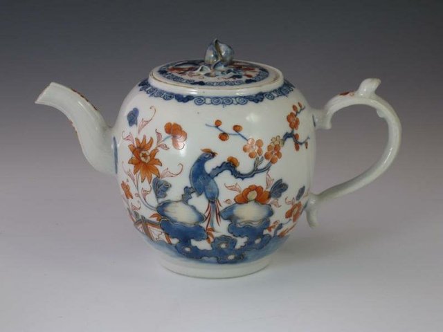 古玩陶瓷青花礬紅描金壺拍賣，當(dāng)前價(jià)格13880元