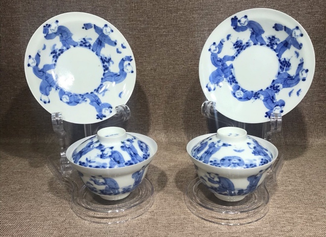 古玩陶瓷青花蓋碗拍賣，當前價格5000元