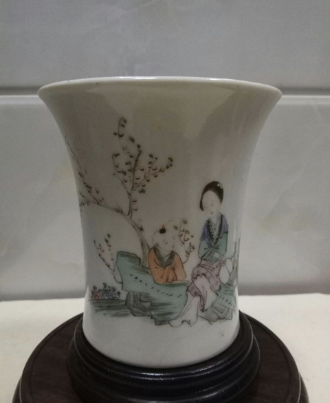 古玩陶瓷粉彩杯拍賣，當前價格8500元