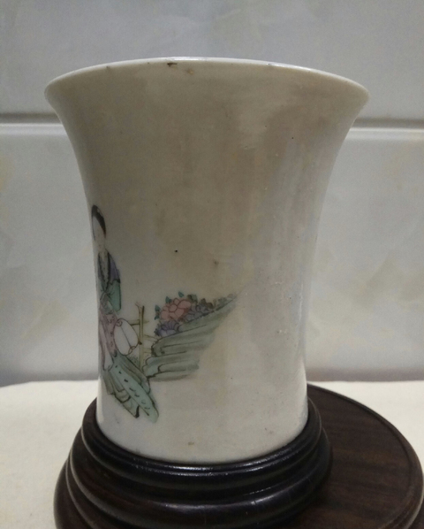 古玩陶瓷粉彩杯拍賣，當前價格8500元