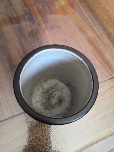 古玩陶瓷青花鐵銹花童子梅花鹿紋筆筒拍賣，當前價格8000元