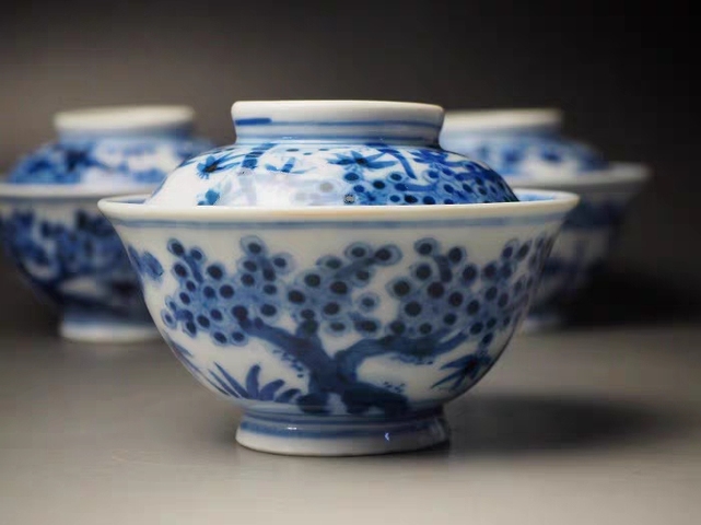 古玩陶瓷青花蓋杯拍賣，當前價格5000元