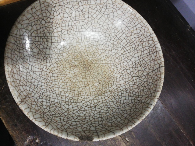 古玩陶瓷青花哥釉碗拍賣，當前價格3500元