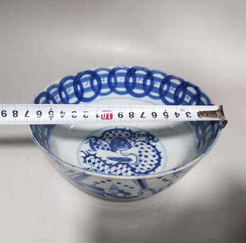 古玩陶瓷青花人物故事紋紋碗拍賣，當(dāng)前價(jià)格2000元