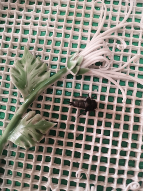 古玩陶瓷粉彩鏤雕貼塑盤拍賣，當前價格6000元