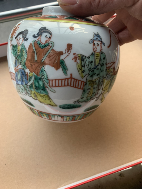 古玩陶瓷人物罐拍賣，當前價格1000元
