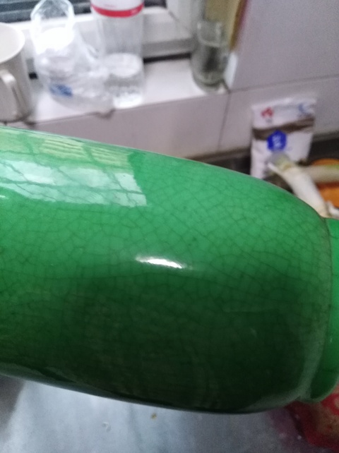 古玩陶瓷綠哥釉棒槌瓶拍賣，當前價格10000元