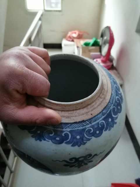 古玩陶瓷青花團壽紋罐拍賣，當前價格7000元