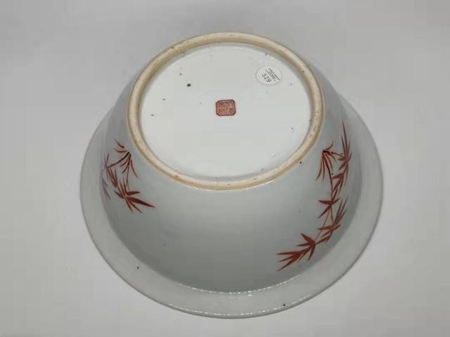 古玩陶瓷粉彩盆拍賣，當(dāng)前價(jià)格7000元