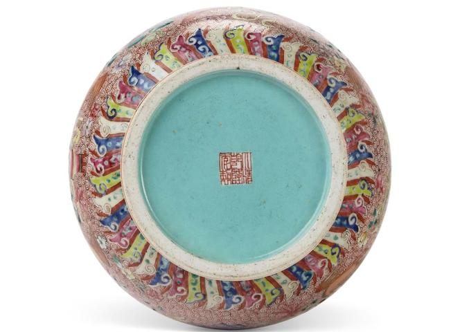 古玩陶瓷粉彩瓶拍賣，當前價格23000元