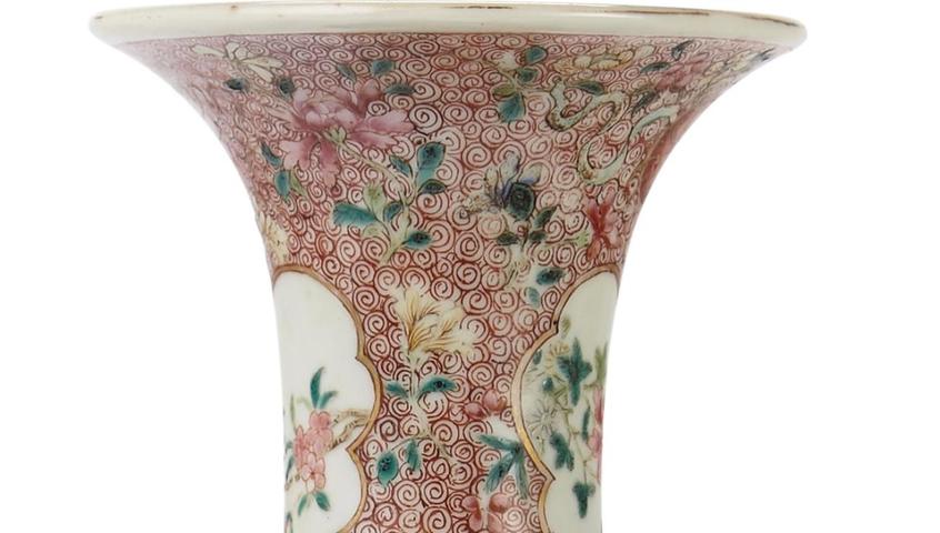 古玩陶瓷粉彩瓶拍賣，當前價格23000元