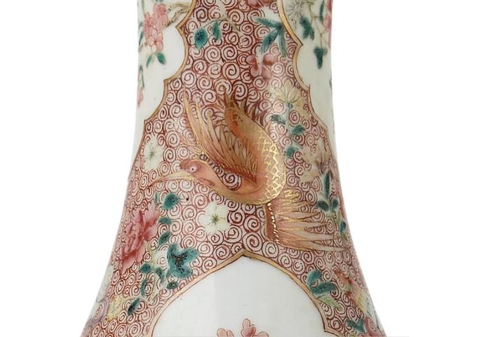 古玩陶瓷粉彩瓶拍賣，當前價格23000元