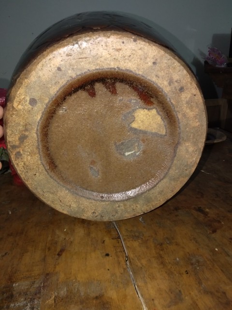 古玩陶瓷民國 ?青花彩繪菊花紋盤拍賣，當前價格6000元