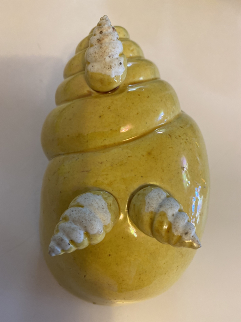 古玩陶瓷黃釉蛙螺拍賣，當前價格6000元