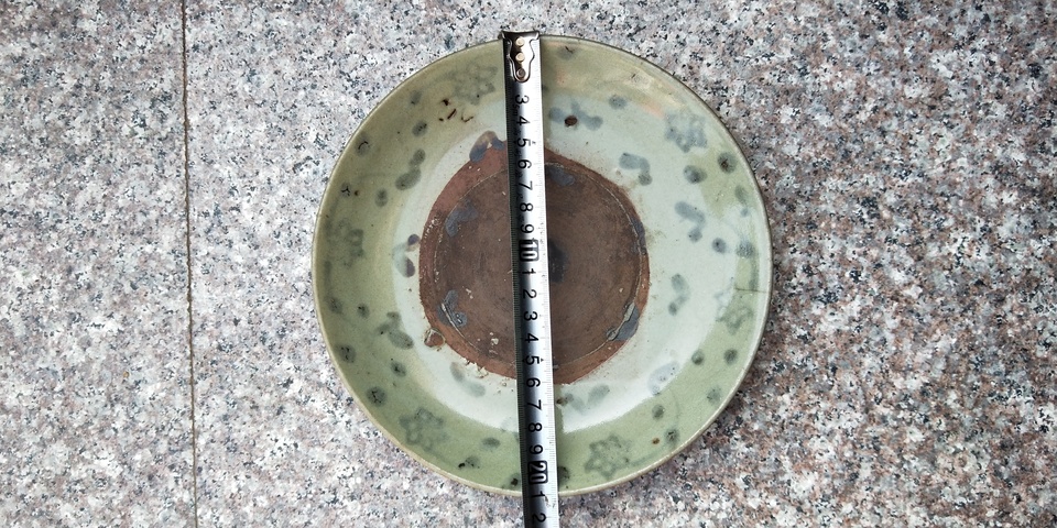 古玩陶瓷清代青花盤拍賣,當前價格168元