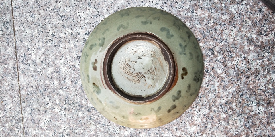 古玩陶瓷清代青花盤拍賣,當前價格168元