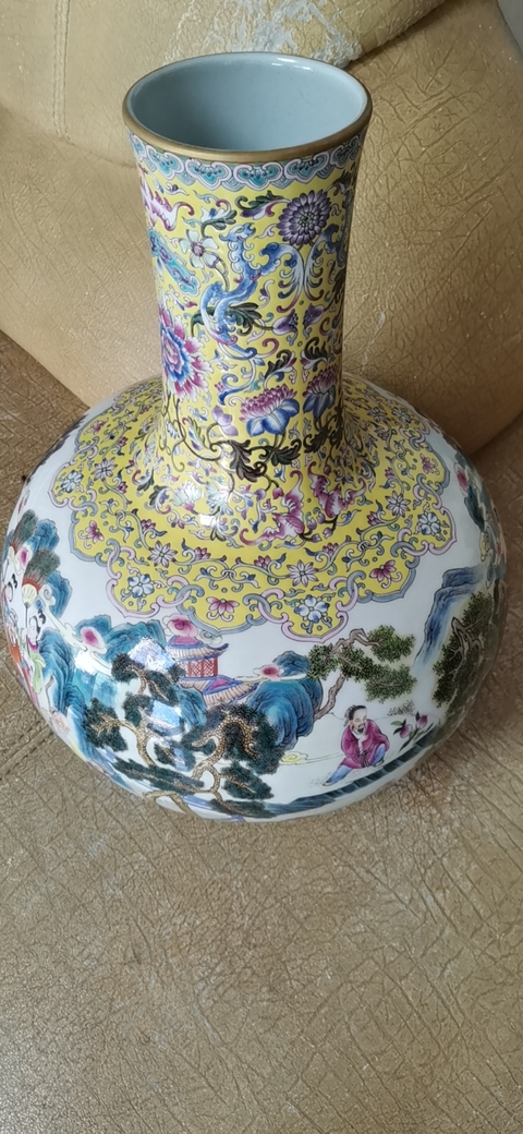 古玩陶瓷天球瓶拍賣，當前價格2000元