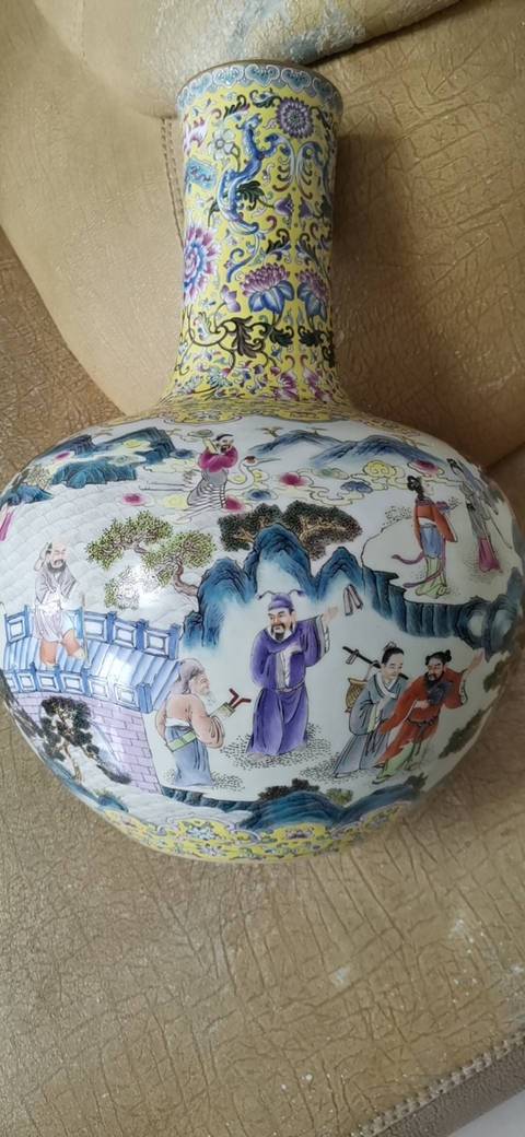 古玩陶瓷天球瓶拍賣，當前價格2000元