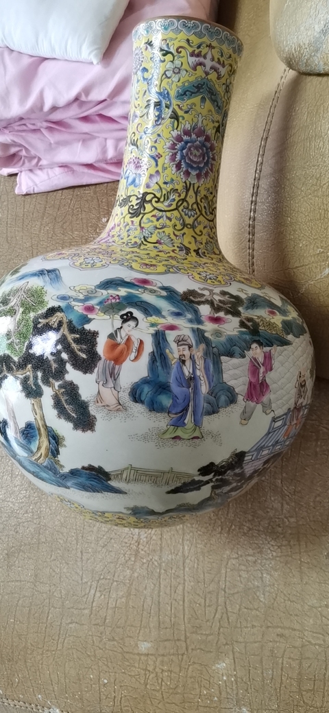 古玩陶瓷天球瓶拍賣，當前價格2000元