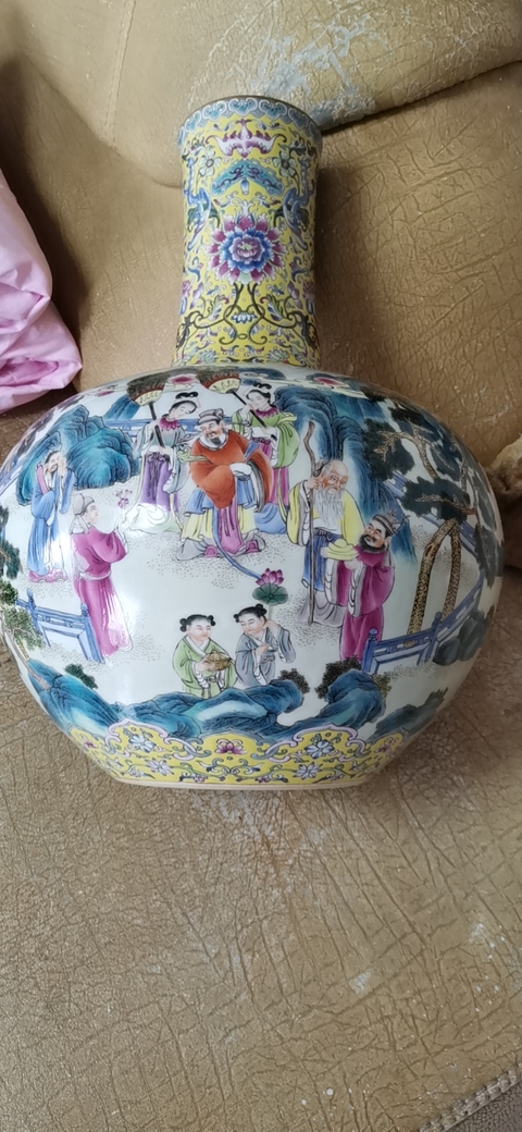 古玩陶瓷天球瓶拍賣，當前價格2000元